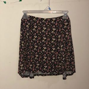 floral mini skirt